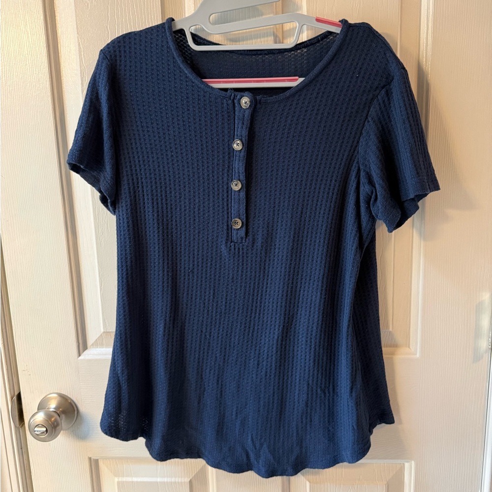 Kindred Bravely Navy Short Sleeve Top